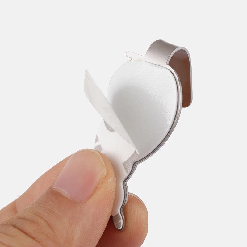 2шт креативные настенные вешалки для ключей в форме кошки крючки из нержавеющей стали без гвоздей самоклеящиеся настенные крючки для полотенец