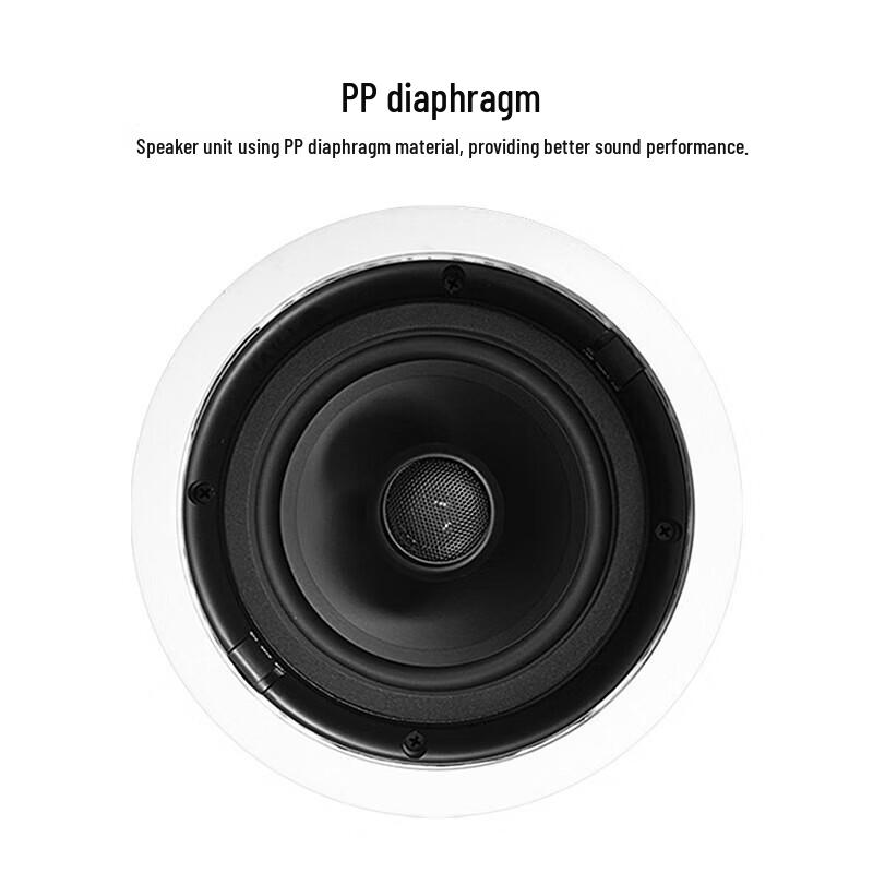 HiVi JX6 Ceiling Speaker Home Theater System with Denon X580 CN plug (adapter included)