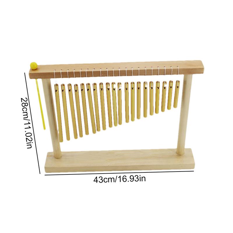 Chime Music Percussion Instrument Percussion Wind Chime Music Instrument With Mallet Single Row Bar Chimes Percussion Instrument