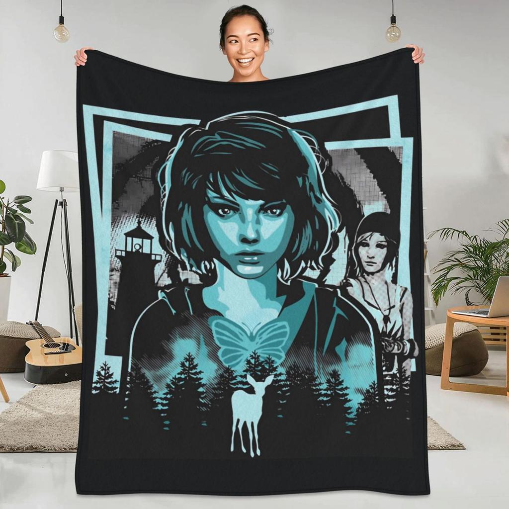 Life Is Strange Blanket Video Game Travelling Flannel Bedding Throws Soft Durable Living Room Custom DIY Bedspread Gift Idea