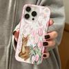 Тонкий силиконовый чехол с рисунком оленя и тюльпана для iPhone 11 17 12 16 Plus 14 15 13 Pro Max Тонкая легкая гибкая крышка