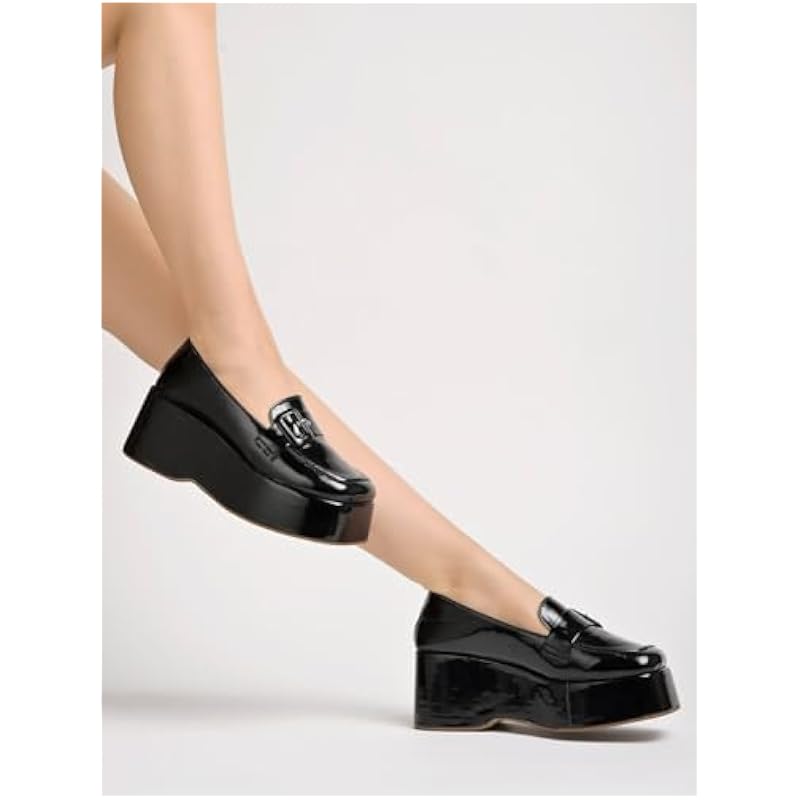 Shoetopia Женские туфли-лодочки на плоской подошве Черные - EU37 / UK4