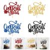 Congratulations 2024 Graduation Cake Topper Congrats Grad Cake Decor Graduation Party Decorations Supplies