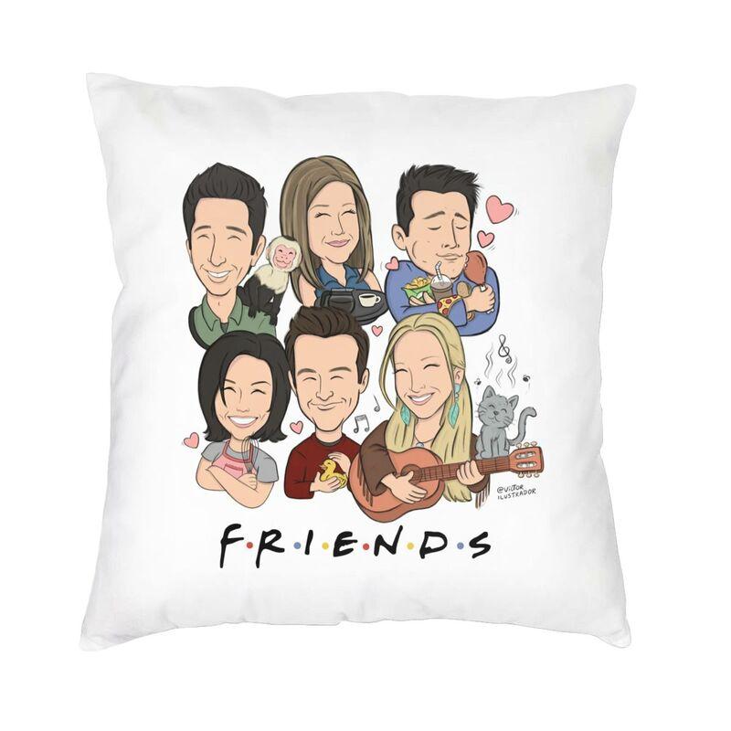 Friends Classic TV Show Cushion Cover Doublesided Print Throw Pillow Case for Sofa Custom Pillowcase Decoration