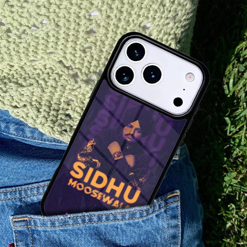 Indian Rapper Sidhu Moose Wala soft phone case cover Compatible with for IPhone 17air 16e 15 14 13 12 11Pro Max 17 Air