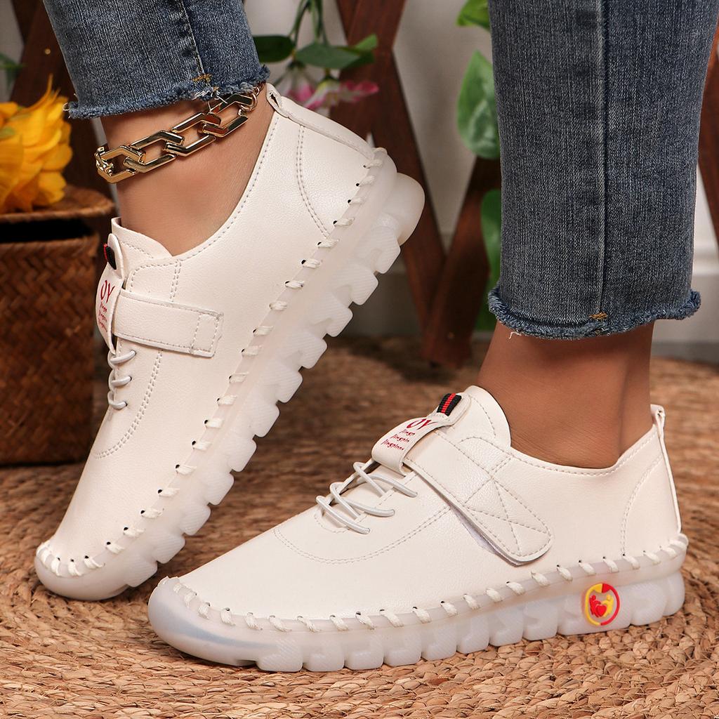 Fashion Spring and Summer 2024 Newsoft-soled Roman Breathable Retro Stitching Muffin Bottom Plus Size WOMEN'S Shoes Single