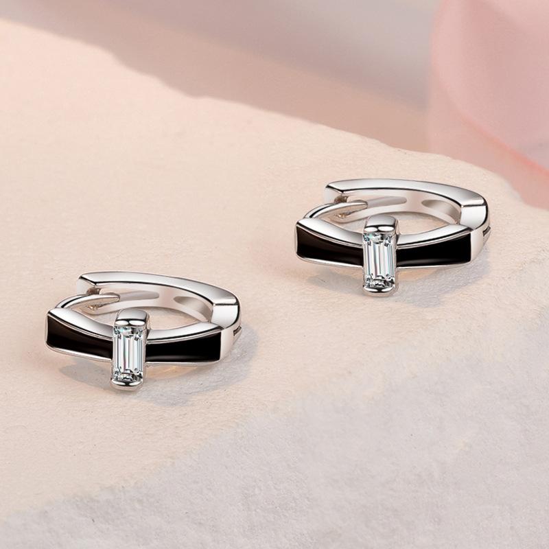 Серьги из стерлингового серебра 925 пробы с инкрустацией цирконовым кристаллом Серьги-цветы Шарм Украшения Для женщин Подарок ПомолвкаХороший продукт