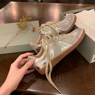 Версия из коровьей кожи~ серебристые женские кожаные цветные повседневные спортивные универсальные кеды на плоской толстой подошве