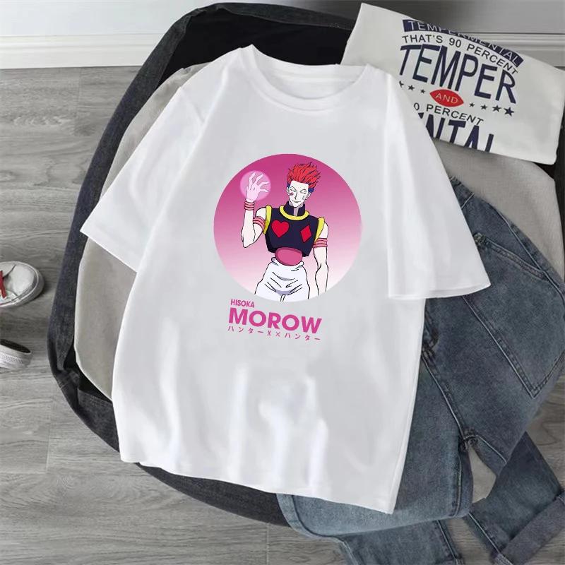 Женская футболка Y2k Hunter x Hunter каваий японская аниме футболка Харадзюку мода повседневные смешные футболки с коротким рукавом летние топы