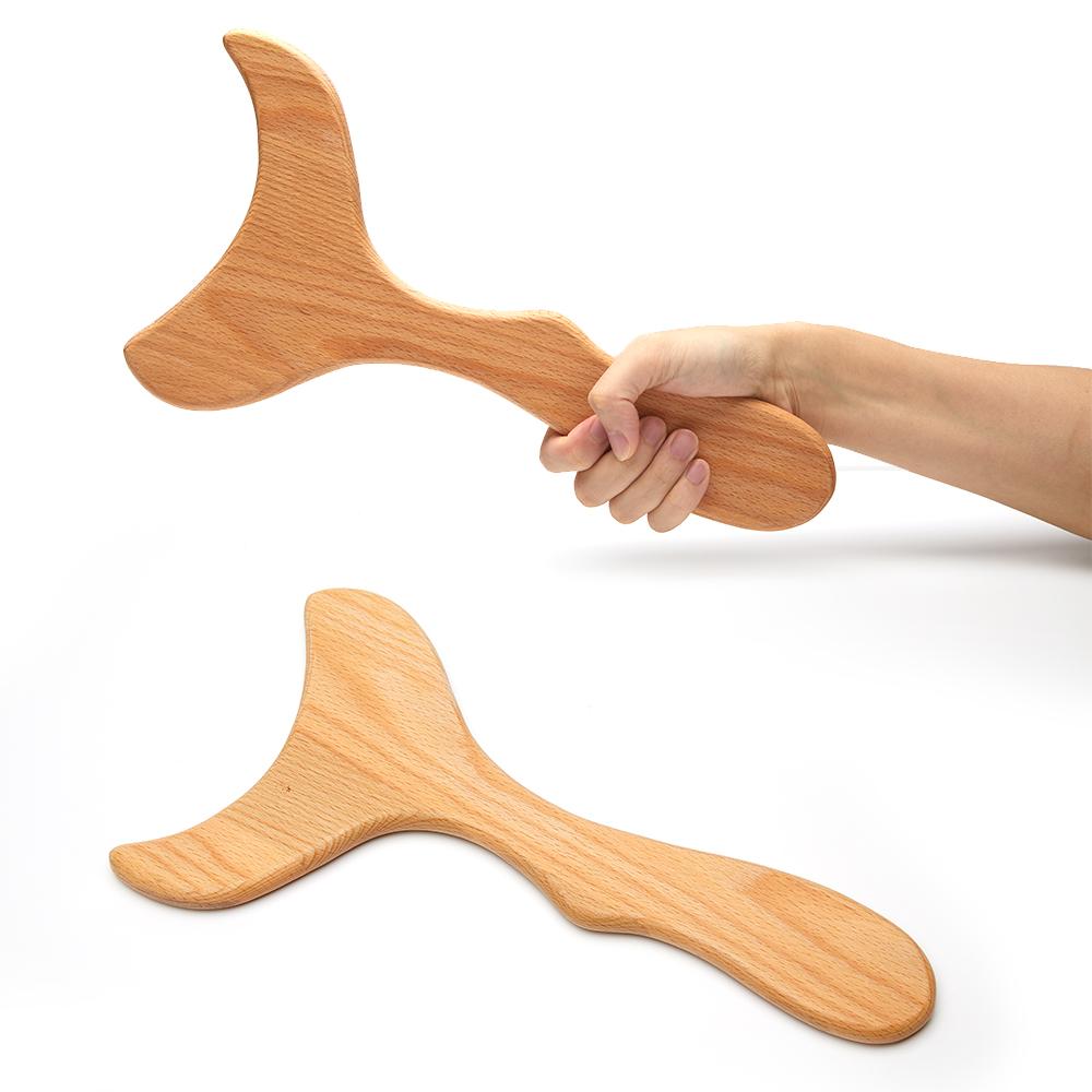 Деревянный массажер для терапии Быстрый антицеллюлитный инструмент Гуа Ша Массажер для глубокой релаксации тканей для тела Ролик для мадеротерапии Красота Здоровье