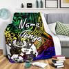 Custom Name Tonga Polynesian Tattoo Design Home Customize Your Name Blankets Comfortable Soft Lightweight Allseason Multipurpose Blanket For Picnics