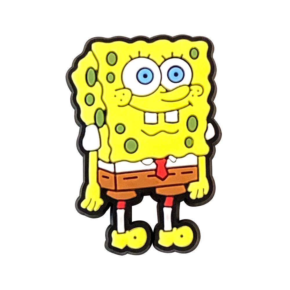 SpongeBob Croc Charms: 20 DIY Soft Rubber Shoe Accessories & PVC Buckle Ornaments