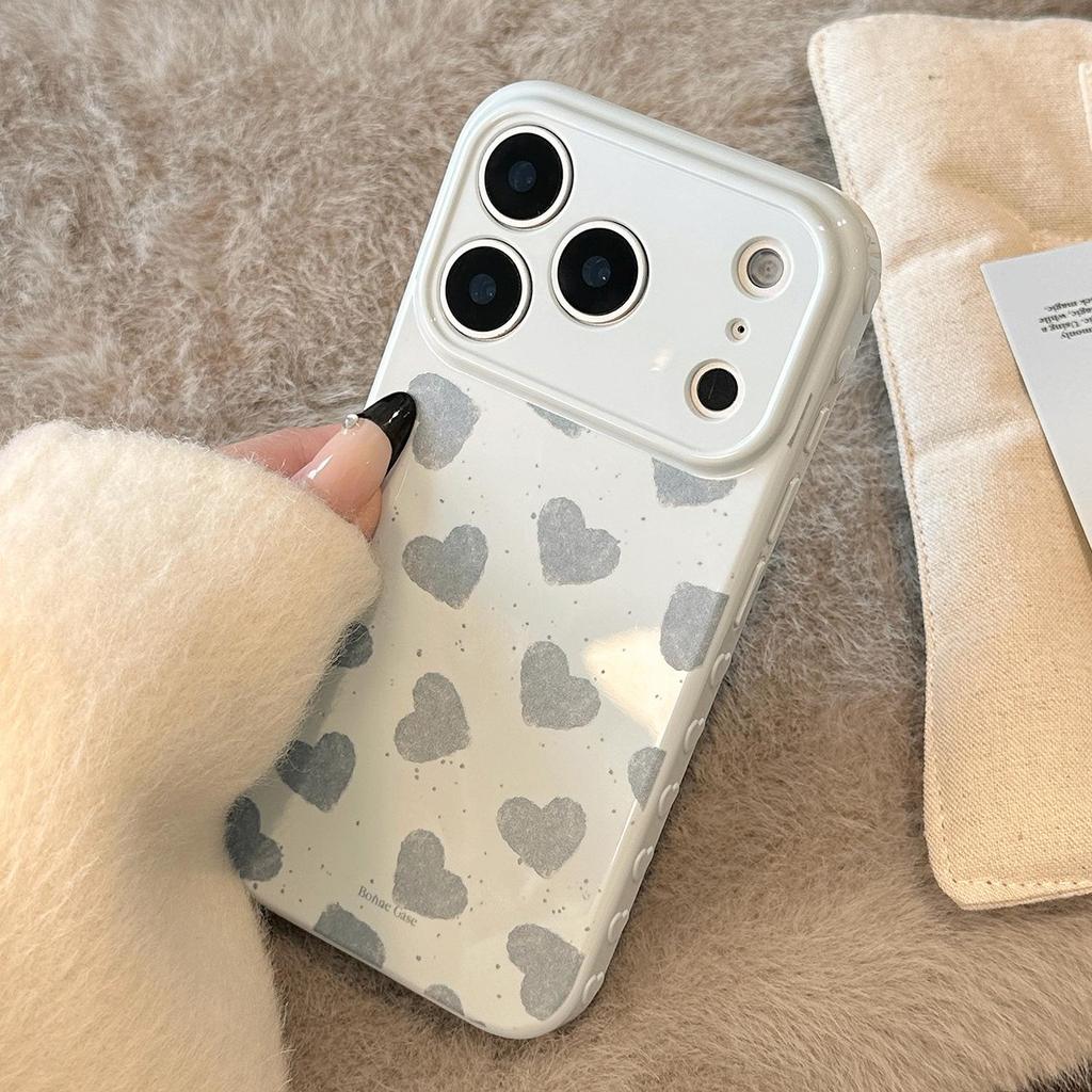 Креативный чехол для телефона с синим сердечком для iPhone 17 и iPhone 17 Pro Max