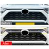 Для Toyota RAV4-2022 2023 XA50 ABS передняя верхняя решетка автомобиля, молдинг, отделка, наклейки, модификация крышки