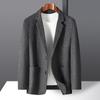 Autumn and Winter Double-sided Wool Light Luxury Business Single West Middle-aged and Young People Solid Color Suit Jacket