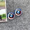 IQJD2 Car Steering Wheel Stickers Motorcycle Body Hub Decorative Sticker For BMW M Power Performance For BMW 50th Auto Car Accessory
