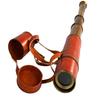 Handmade Brass Spyglass Telescope with Leather Case Nautical Decor, Pirate Style