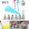 Stainless Steel Cake Decorating Cupcake Pastry Bag Icing Piping Nozzles Baking Mold Ice Cream Tool