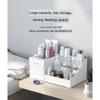 Тип ящика Женская косметичка для макияжа Коробка для общежития Организационная пластиковая полка Косметика для ухода за кожей Туалетный столик Настольный ящик для хранения Держатель кисточек для макияжа