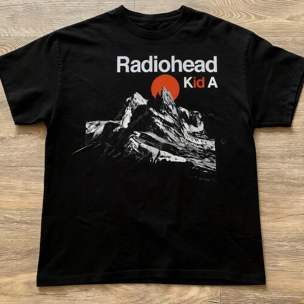 2026 Hot Sale Summer Radiohead Kid As Album Tour Concert Tshirts Unisex Unisex Casual Printed Shortsleeved Shirts Cheap Clothing