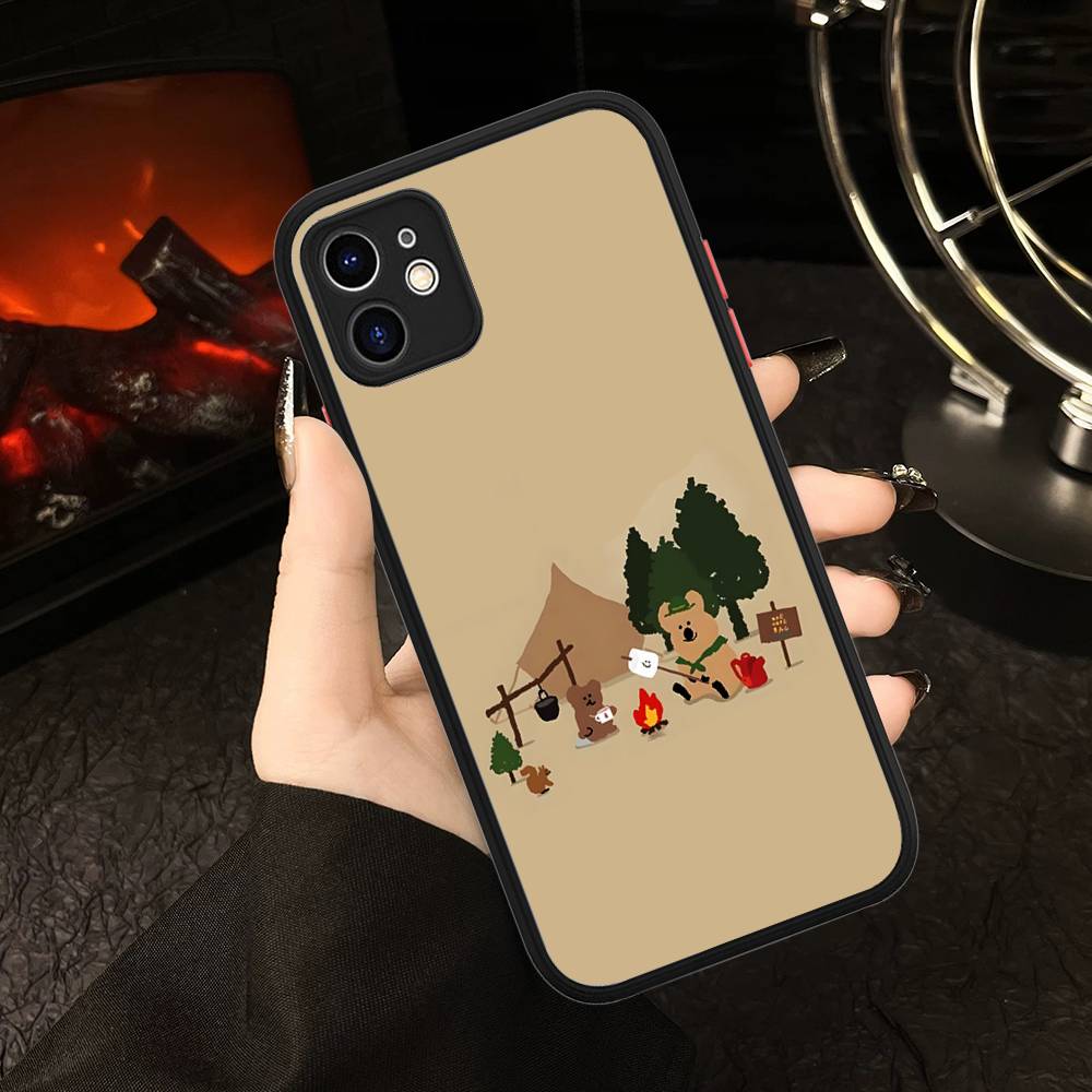 Cute Bear Quokkas Magsafe Phone Cases For IPhone 16 15 14 Plus 13 12 11 Pro Max Matte Oft Bumper Phone Cover