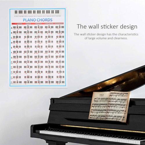 Piano Chord Chart Poster, 88 Keys, Practice Chart, Music Education, Easy To Read, Chord Poster, Piano Room, Music Classroom