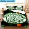 3pcs Celtic Football Club Crest Printed Bedding Set Duvet Cover Closure Includes 1 Duvet Cover & 2 Pillowcases Bedding Sets Home Decor Gifts