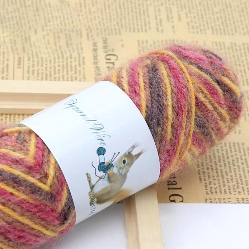 1 шт., ручная работа, нитки для шапки, шарфа, крючка, обуви, яркая шелковая пряжа, шерстяная пряжа, средняя толщина лески