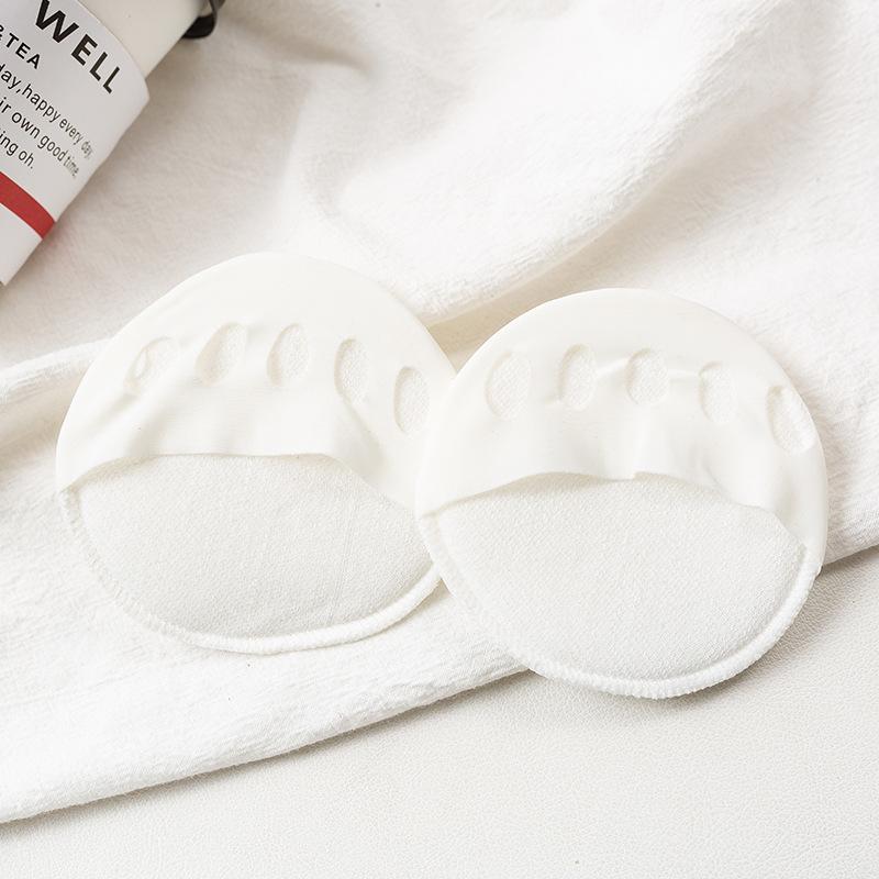 Invisible Thick Half Palm Pad Insole High Heels Socks for Women - Forefoot Pain - Proof, Five - Toe Half Boat Socks