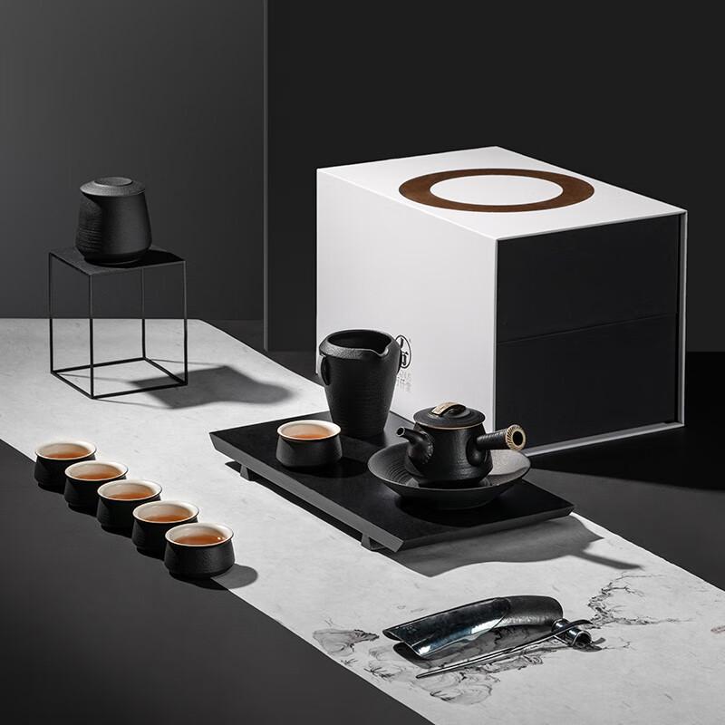 Edenus Han-Style Black Iron Glaze Ceramic Tea Set