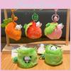Creative Carrot Strawberry Bamboo Cat Plush Doll Pendant Keychain For Kids And Collectors