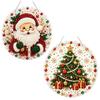 Acrylic Hanging Ornaments Christmas Rhinestone Painting Kit, DIY Wreath Art Craft for Adults, Double Kit Adults Sided Window Ornament, Gem Board Wall