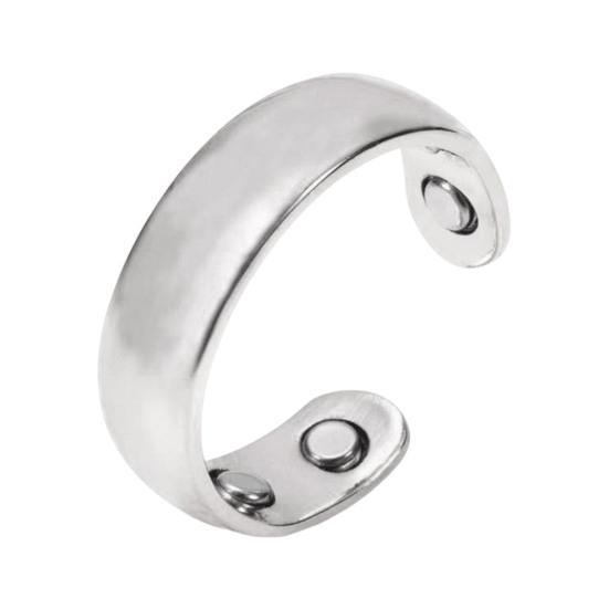 Magnetic Acupressure Ring Zinc Alloy Menopause Ring Hypoallergenic Open Design Ring Promotes Sleep Quality