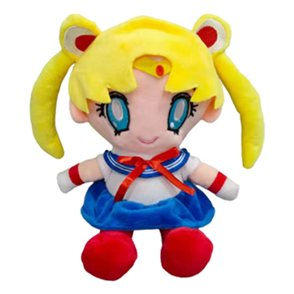 20 см Кавайная Плюшевая Лунная Кошка Аниме Кукла Милая Девочка Сердце Наполненная Игрушка для Домашнего Декора Спальни Подарок на День Рождения