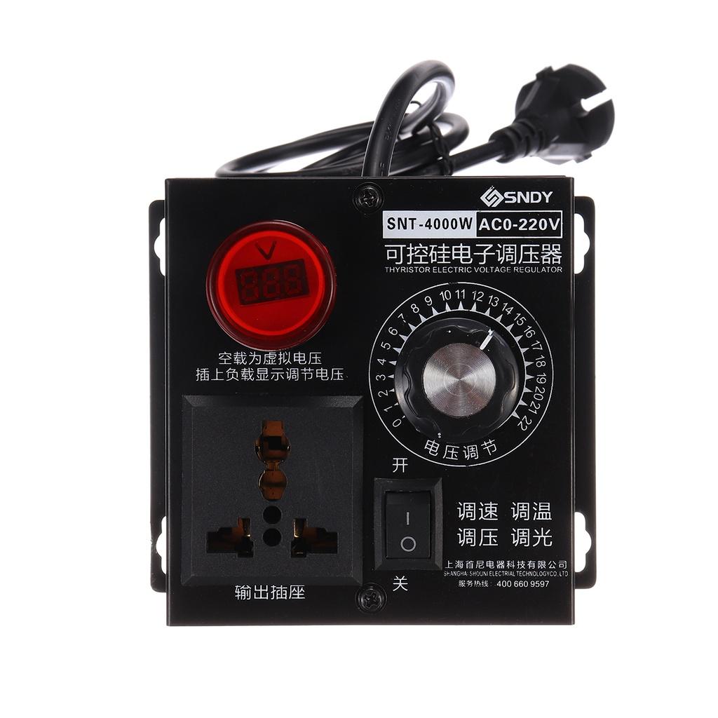 AC 4000W 220V Variable Voltage Regulator Step Down Voltage Converter Transformer Motor Speed Fan Control Controller RA