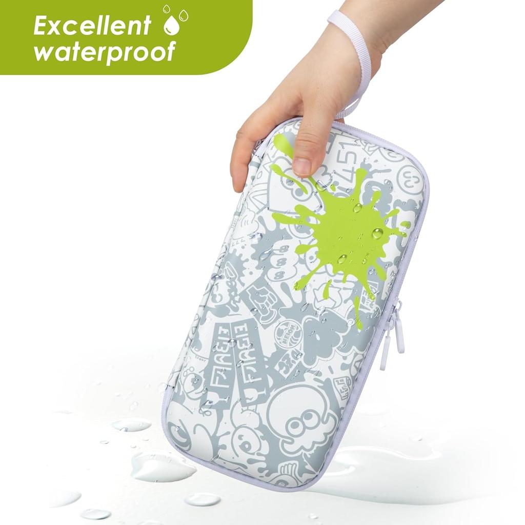 Чехол для переноски, совместимый с моделью Nintendo Switch OLED, легкий водонепроницаемый защитный чехол для хранения, аксессуары с 10 игровыми картриджами