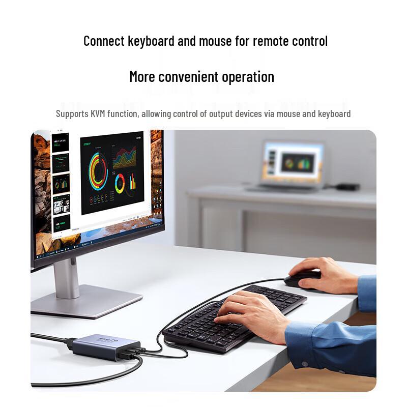 Ugreen HDMI KVM удлинитель 150м с локальным выходом