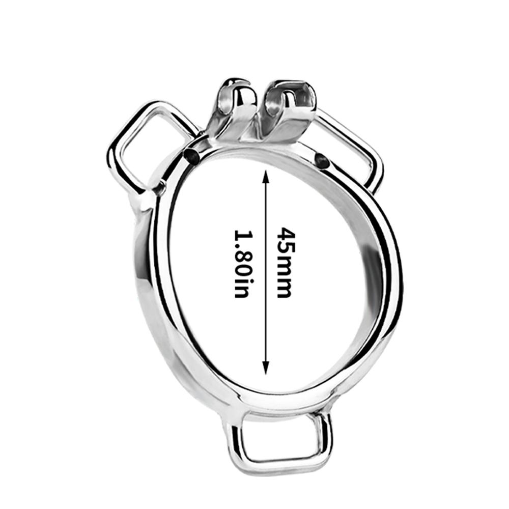 Multi-styles Penis Ring Round Curve Base Ring For Chastity Cage Stainless Steel Cockring BDSM Scrotal Rings With Ears