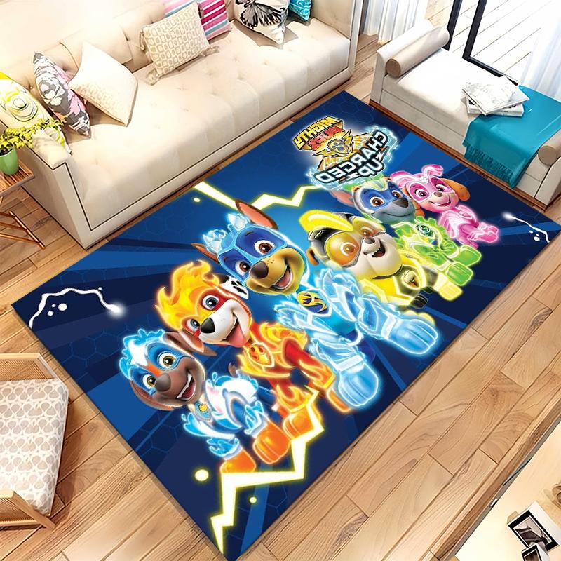 Cute P-Patrol Dog Cartoon Living Room Non-Slip Area Rug Soft Carpet for Bedroom Kids Playroom Sofa,Home Decor Doormat Gift
