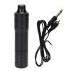 Wireless Rotary Tattoo Machine Professional RCA Connector Tattoo Machine Pen with Clip Cord Black