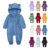 Комплект детского ромпера, костюм для ползания, толстый и теплый, фланелевый наряд для новорожденного