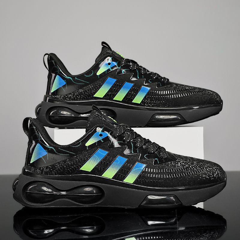 2025 new sports shoes men's spring and autumn breathable thick-soled mesh running dad shoes Korean version of trendy travel shoes