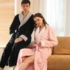 European Plus Size Flannel Nightgown & Coral Fleece Bathrobe - Winter Collection for Couples
