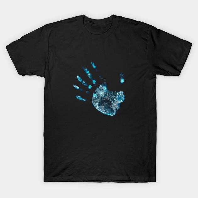 Asian Size Men Black Print T-shirt Fringe Hand No-Cut Heat Transfer Print Cotton Tshirt