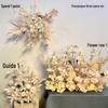 Свадебная скатерть-дорожка из шелкового эвкалипта: Цветочная композиция и декор для помолвки