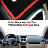 Накладка на панель автомобиля Нескользящая подкладка Для Peugeot 207 206+ Коврик на приборную панель Накидка Коврик на приборную панель автомобиля Подкладка от солнца Защита от УФ-излучения Подушка