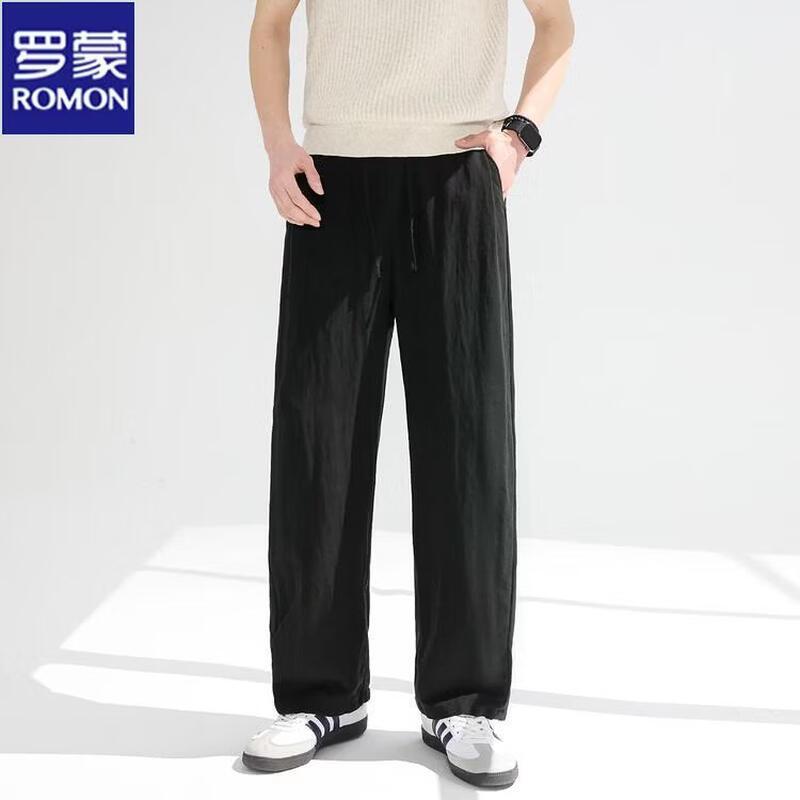 ROMON Men's Straight-Leg Cool & Breathable Casual Pants