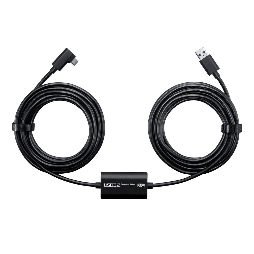 Sanwa Supply гарнитура с длинным кабелем USB3.2 A-TypeC (Совместимость с 5м/VR) КБ-USB-RLC305