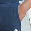 adidas Облегающие джоггеры с принтом логотипа спереди и кулиской Мужские брюки синие HZ9705