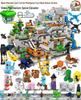 Compatible Lego Bricks: Minecraft Cave, War Village Puzzle for Boys, Birthday Gift